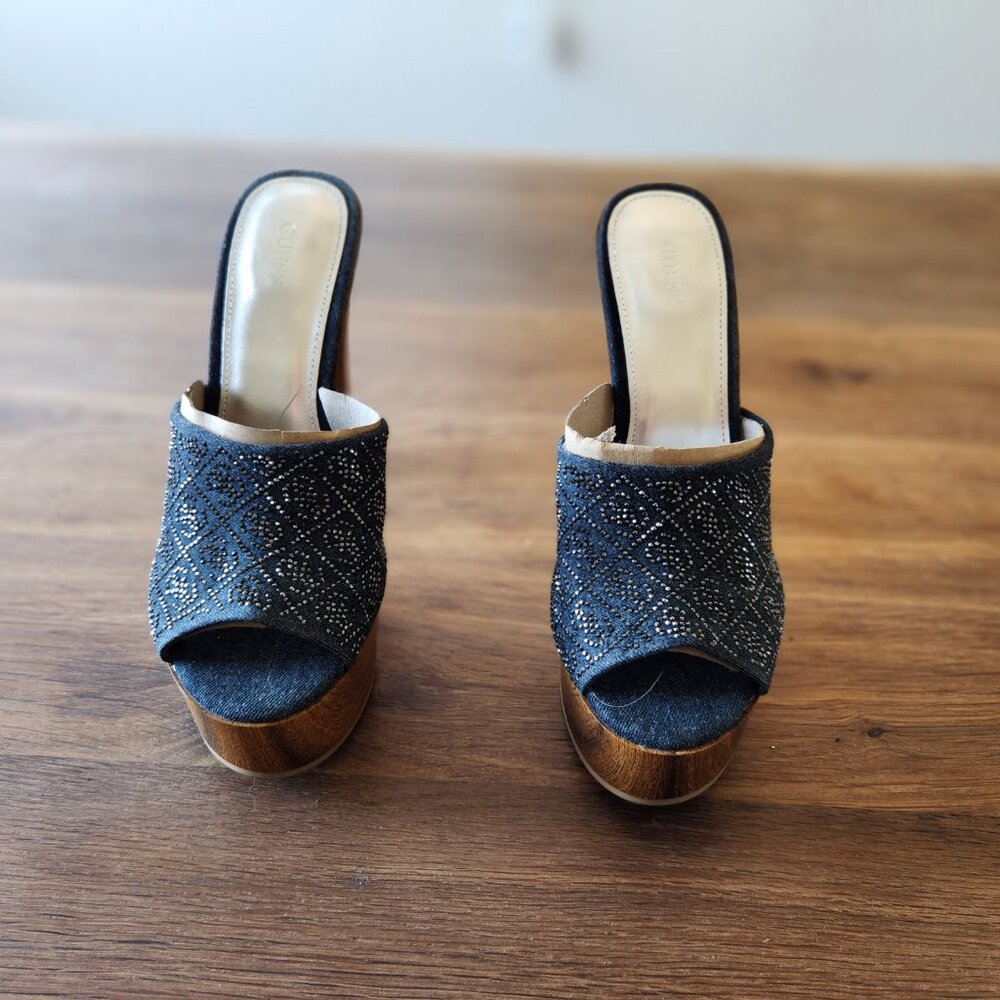 NEW GUESS Platform mules, size 10 - Picture 2 of 3